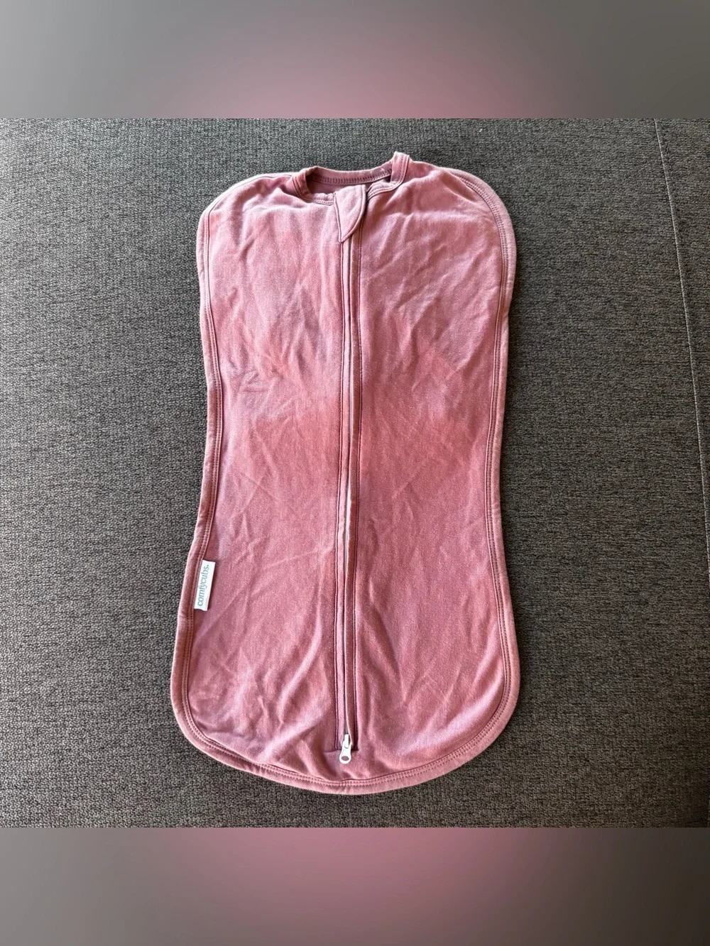 Comfy Cubs Swaddle Blanket Sleep Sack Baby Girl 0-3M Soft Mauve Pink